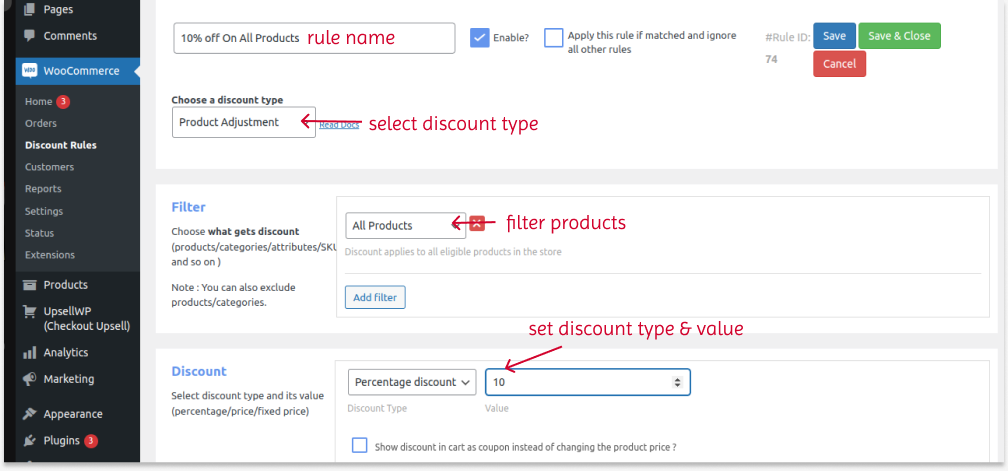 Adding an automatic discount in WooCommerce with a plugin