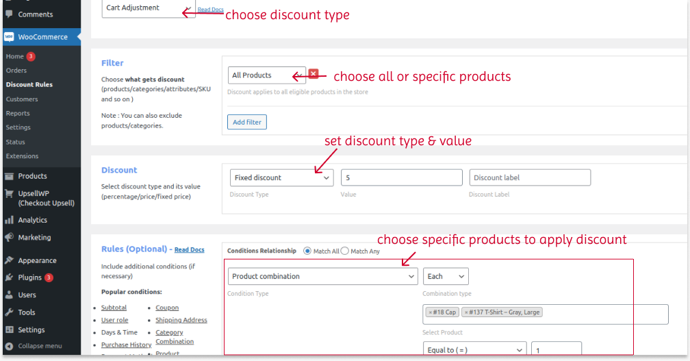 Creating a product combo offer in WooCommerce