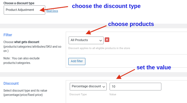 Creating a 10% discount on all products using the Discount Rules plugin