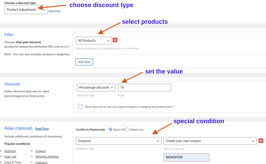 Creating a storewide coupon discount in WooCommerce