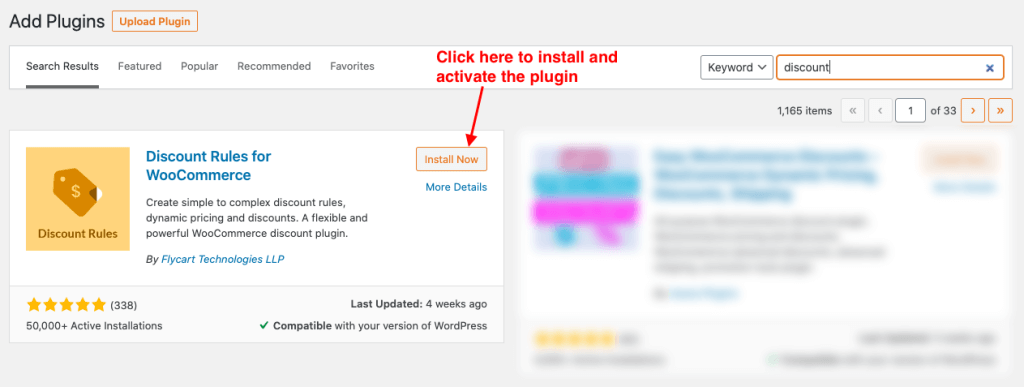 Installing the Discount Rules Plugin