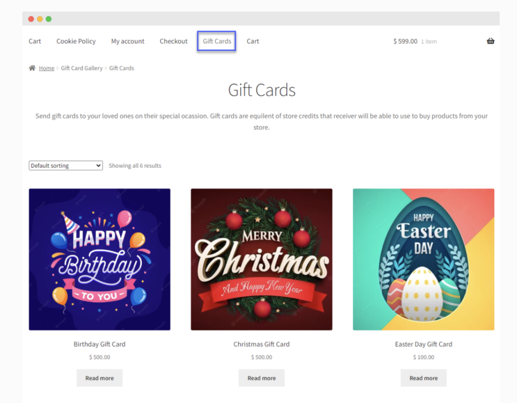 Advanced Gift Card for WooCommerce