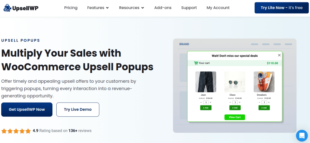 Upsell Popups For WooCommerce -UpsellWP