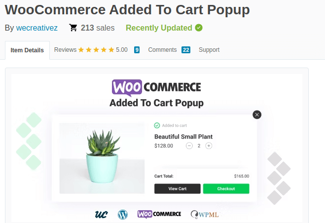 WooCommerce Added To Cart Popup - WeCreativez