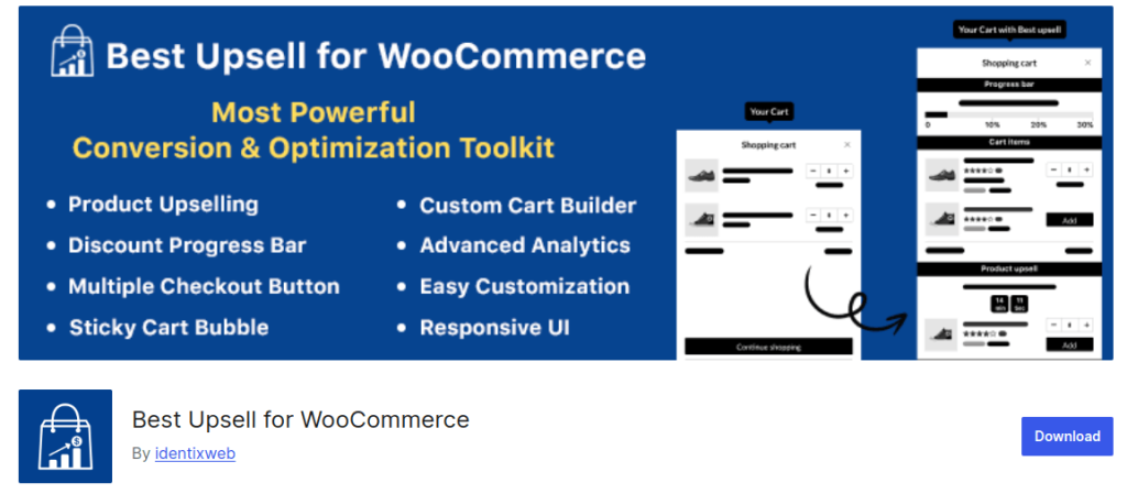 Cart Upsell Woo Plugin By Identixweb