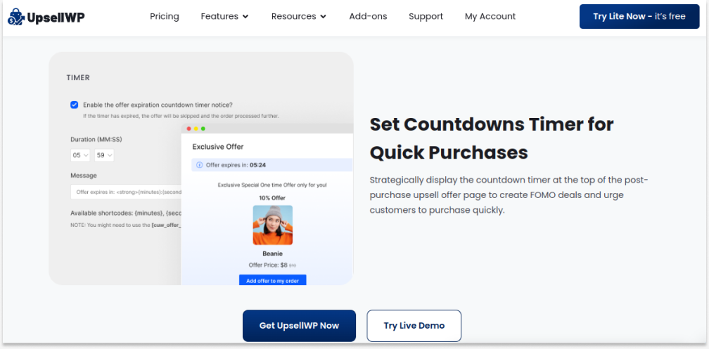 UpsellWP - A sales countdown timer plugin for WooCommerce