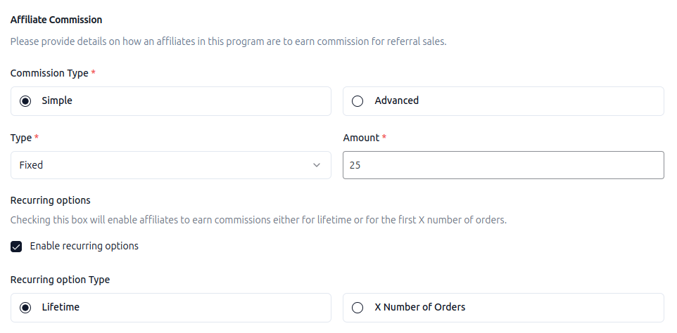 Enabling recurring option for lifetime using WPRelay