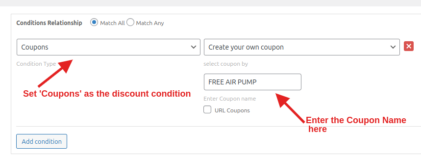 Create a Free Air Pump coupon