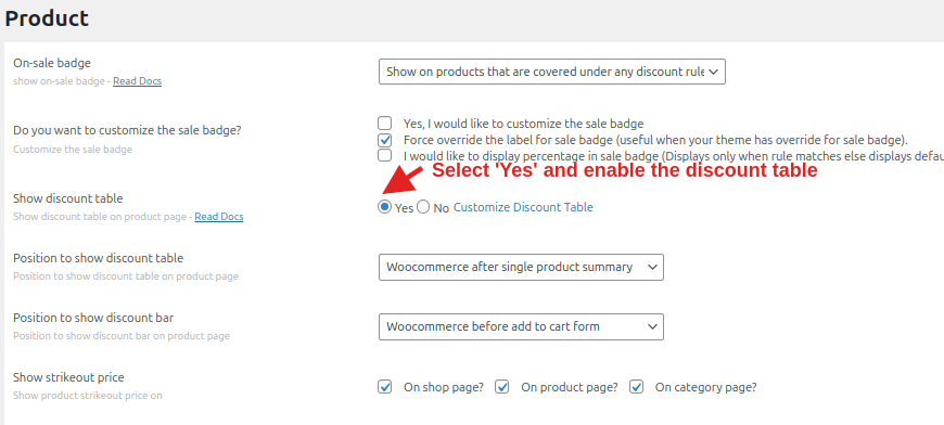 Enable the Tiered Pricing Table in WooCommerce