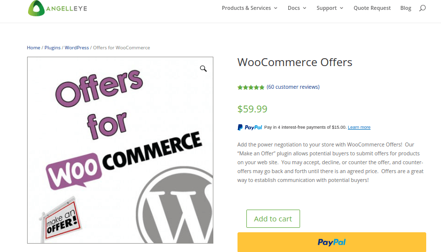 WooCommerce ‘Make an Offer’ Plugin offers plugins