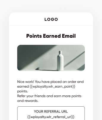 Points-Earned-Email-Example