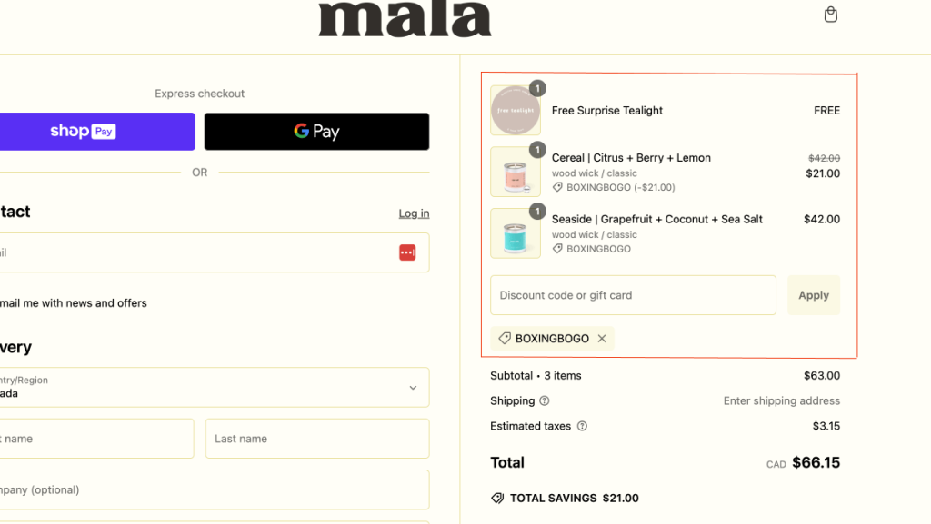 Mala the Brand - BOGO Deal