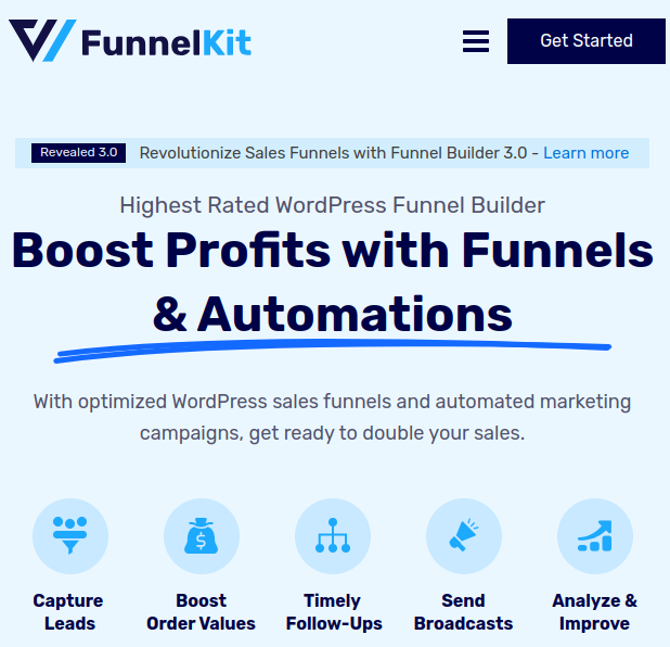 Product page of FunnelKit