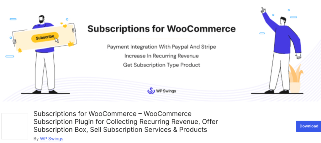  Subscriptions For WooCommerce by WP Swings