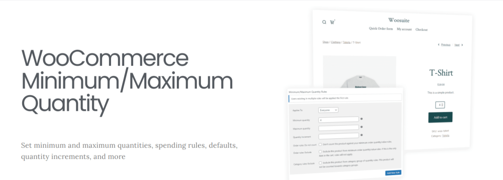 WooCommerce Minimum Maximum Quantity by AovUp