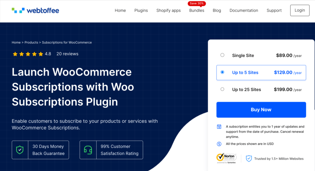 WooCommerce Subscriptions by WebToffee