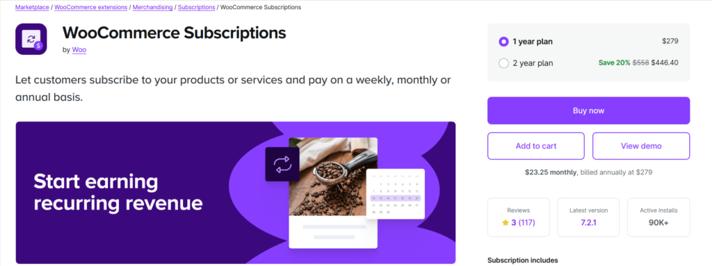 WooCommerce Subscriptions by Woo