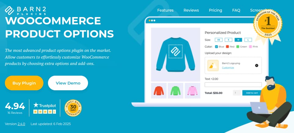 WooCommerce product options